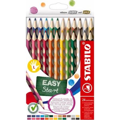 PASTELLI STABILO EASYCOLORS TRIANGOLARI X MANCINI X24