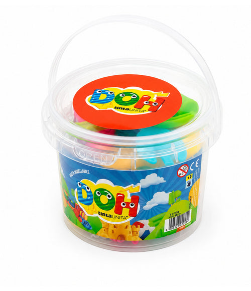 SECCHIELLO PLASTILINA DOH TINTA UNITA TONDO + ACCESSORI