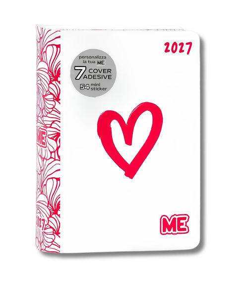 Diario Agenda 16 mesi Medium Comix Classic Me My Evolution Love - Diario scolastico 2026-2027
