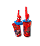 Bicchiere Spider-Man con cannuccia e coperchio - foto 2