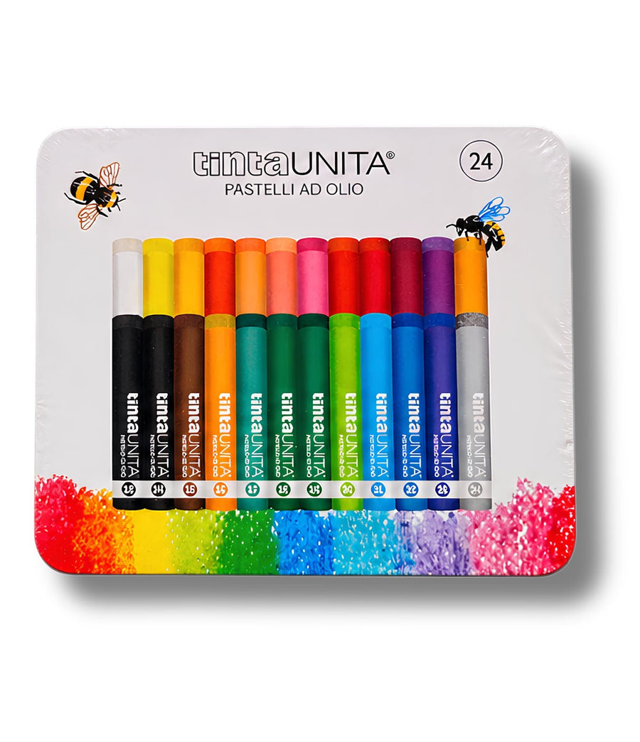 Set 24 Pastelli Ad Olio Tintaunita