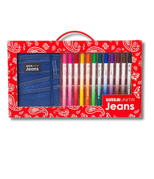 Set Regalo Tintaunita Jeans – Notebook E 12 Pennarelli