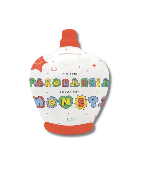 Salvadanaio In Ceramica Italian Joy – "Per Ogni Parolaccia Lascia Una Moneta”