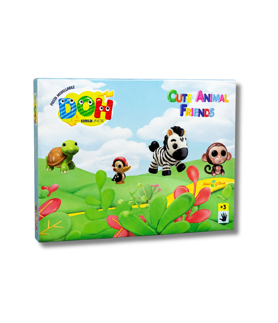 Pasta Modellabile DOH Tinta Unita Box Cute Animal Friends Dolci Animali
