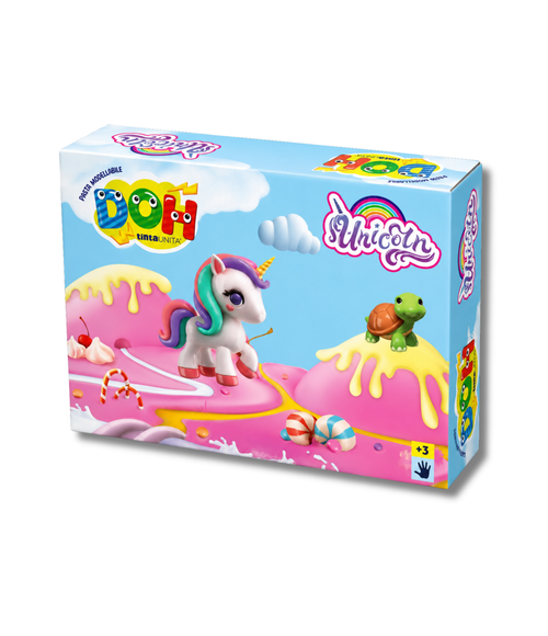 SET PASTA MODELLABILE DOH PICCOLI UNICORNI TINTA UNITA