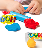 Kit Pasta da modellare Tinta Unita Doh 3 salsicciotti di plastilina + 3 formine - foto 2